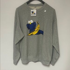 KAWS x Uniqlo Gray Crewneck Sweater